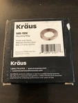 Kraus MR-1 Satin Nickel Mounting Ring For Vessel Sinks. Fixed Price $10.99.
