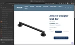 Moen YG0818BL Arris 18" Designer Grab Bar, Matte Black. Fixed Price $99.88.