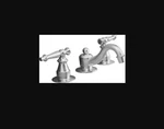 Kohler K-108-4-G Antique Widespread Lavatory Faucet, Brushed Chrome. Fixed Price $999.00.