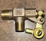 Flippen 1/2 Watts, Float Valve Pipe ST500 Bronze. Fixed Price $30.00.