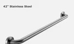 New Glacier Bay Concealed Grab Bar Brushed Stainless Steel 42" X 1-1/2". Fixed Price $38.80.