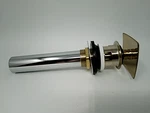 Delta Metal Faucet Push Vero Pop-up Square W/ Overflow 72175-CZ. Fixed Price $45.91.