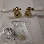 Delta H212PB Traditional / Classic Porcelain Lever Handles. Fixed Price $96.00.