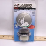 Danco Touch Toe Bath Tub Drain Trim Kit Brushed Nickel 89237. Fixed Price $14.39.