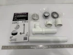 New Everbilt Easy Touch Bath Drain 1-1/2" White Sched 40 Pvc Chrome 213 357 (ob). Fixed Price $23.90.