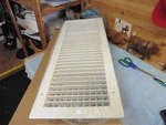 Krueger 880V Grill Vent Register FACE=26X10 NECK=24X8 Diffuser Wht Adjst Baffl. Fixed Price $120.00.
