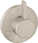 Hansgrohe Ecostat Modern 1-HANDLE 4"WIDE Diverter Valve Trim Only Brushed Nickel. Fixed Price $97.98.
