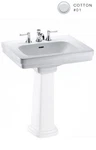 Toto LT530.8 Promenade 27-1/2" Pedestal Bathroom Sink Cotton. Fixed Price $482.93.