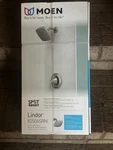 Moen Lindor Brushed Nickel 1-HANDLE 6.19-IN Shower Faucet With Valve 82506SRN. Fixed Price $99.00.