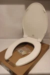 Bemis 7850TDG 000 - Plastic, Elongated Open Front With Cover Toilet Seat White. Fixed Price $44.24.