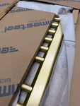 Amba Sirio S2933SB Satin Brass Heated Towel Rack 12 Bar New Box. Fixed Price $852.00.