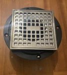 Oatey Shower Drain Square Screw-in 4-3/16" Cover Chrome BIN272. Fixed Price $22.00.