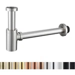 Random Brass Contemporary Round Bottle Trap 1/4,BASIN Sink Brushed Nickel. Fixed Price $54.70.