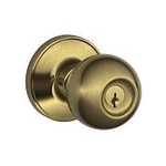 Schlage J54CNA609 Dexter By Corona Keyed Entry Knob, Antique Brass. Fixed Price $48.59.