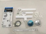 New Everbilt Trip Lever Bath Drain 1-1/2" Polypropylene Chrome Trim 214 126 (ob). Fixed Price $22.90.