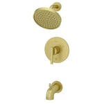 Pfister Contempra 1-HANDLE Tub Shower Faucet Trim Kit In Brushed Gold New. Fixed Price $124.00.