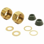 (6)-DO Faucet Supply Kit 3/8 In. And 1/2 Friction Rings Cone Washers. Fixed Price $40.99.