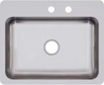 18 Gauge Single Bowl Dual Mount Kitchen Sink Stainless Steel. Fixed Price $199.00.