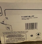 Delta Monitor Series Shower Trim T14267-BL Matte Black Open Box Complete. Fixed Price $65.00.
