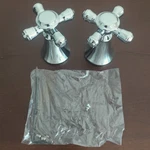 Nob Delta H295 Cassidy Set Of Two Cross Handles For Bathroom Faucet. Fixed Price $54.99.