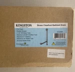 Kingston Brass CC2098 Clawfoot Tub Drain Overflow Brushed Nickel Open Box. Fixed Price $109.95.