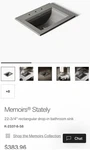 Kohler 2337-4-58 Memoirs Stately Self-rimming Lavatory Sink Thunder Grey New. Fixed Price $299.99.