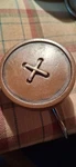Button-themed Shower Curtain Hooks By Saturday Knight Limited. Set Of 12.. Fixed Price $17.00.