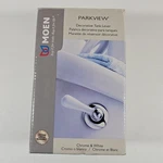 New Moen Parkview Decorative Toilet Tank Lever Handle Chrome & White DN8601WCH. Fixed Price $21.95.