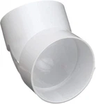 Genova 40630 Drain Pipe Elbow 3" 45 Degree White Pvc Durable (pack Of 2). Fixed Price $11.69.