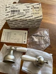 Delta H612NC Faucet Handles Porcelain Lever Polished Chrome & Matte Nickle. Fixed Price $55.00.