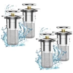 4PCS Bathroom Sink Stopper For 1.1-1.29 Inch, Popup With REMOVABLE7682. Fixed Price $13.20.