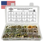 Usa Made Grade 8 Hex Nuts Flat Split Washers Assortment Kit 351PC. Fixed Price $64.69.