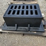 Cast Iron Frame 5150Z With Grate 5800 M1, Ejiw East Jordan Works. Fixed Price $500.00.
