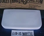 Western Pottery ULF-8 Toilet Tank Lid White Minor Scratches 18C. Fixed Price $49.00.