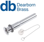 Dearborn Brass Drain 764A-1 20-GAUGE P.o. Plug 1-1/4" X 8" W/chain And Stopper. Fixed Price $24.95.