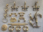 Sherle Wagner Style/ Phylrich Swan Sink Tub Toilet Faucet Towel Robe Lot. Fixed Price $775.00.
