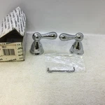 Delta H617 Botanical Roman Tub Faucet Lever Handles In Chrome. Fixed Price $45.00.