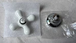Danco Porcelain Cross-arm Faucet Handle Cold Button. Fixed Price $13.59.