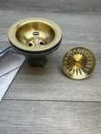 Brasstech 122LS/04 Basket Strainer Set For 3-1/2" Drain Satin *scratches*. Fixed Price $29.99.
