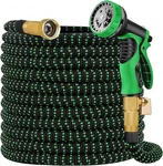 50FT 100FT 4X Stronger Deluxe Heavy Duty Expandable Flexible Garden Water Hose. Fixed Price $25.75.