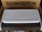 Norris Thermador Toilet Tank Lid White Has 6 Tabs 21 3/8" X 5/8" Od 17E8C. Fixed Price $59.00.