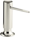 Kohler 1995-SN Contemporary Soap/lotion Dispenser, Vibrant Polished Nickel. Fixed Price $95.00.