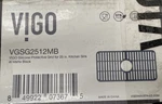 Vigo VGSG2512MB 13" X 25" W Silicone Basin Rack - Matte Black *read*. Fixed Price $25.19.