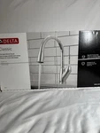 Delta Classic Pulldown Kitchen Faucet 19810-DST Sprayer New. Fixed Price $106.20.