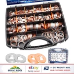 1160PCS Oil Drain Plug Washers Set With Copper And Aluminum Gaskets Assortment. Fixed Price $80.02.