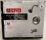 Delta Foundations Combo Bathroom Shower Spray & Faucet Handle B114915C-SS New. Fixed Price $59.99.