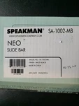 Speakman SA-1002 Neo 25-3/4" Wall Mounted Slide Bar Black. Fixed Price $159.00.