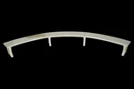 Reclaimed Arched Shaped White Marble Garden Bench. Fixed Price $4500.00.