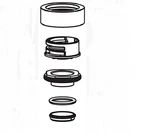 Moen, 101249, Onetouch Handle Nut Kut, Chrome. Fixed Price $23.05.