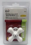 Danco Universal Decorative Cross Handle: #46004, Diverter, Chrome/ White, Sealed. Fixed Price $12.99.
